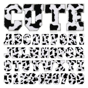 Patchs Alphabet Combinaison Gratuite Patchs Alphabet Personnalisé Fer sur Serviette Patch Lettre <span class=keywords><strong>Chenille</strong></span> - Product Image 1