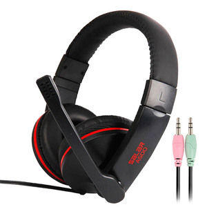Casque audio circum-auriculaire Salar A500 avec micro et prise jack 3,5 mm pour ordinateur portable, jeux et appels vocaux - Product Image 1