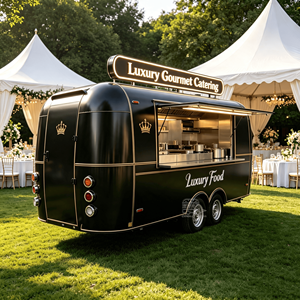 Food Trailer With Full Kitchen Mobile Catering Food Vending Cart Trailer Commercial Service Window Coffee Food Trailer - Product Image 4