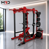 Équipement de musculation professionnel, rack à squats en acier avec machine Smith, entraîneur fonctionnel - Écologique, couleur personnalisable