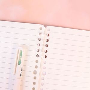 Custom Cute logo B5/A5/<b>A6</b> Loose-leaf Notebook Thickened Removable Coil Book Simple Transparent <b>Notepad</b> for Student - Product Image 3