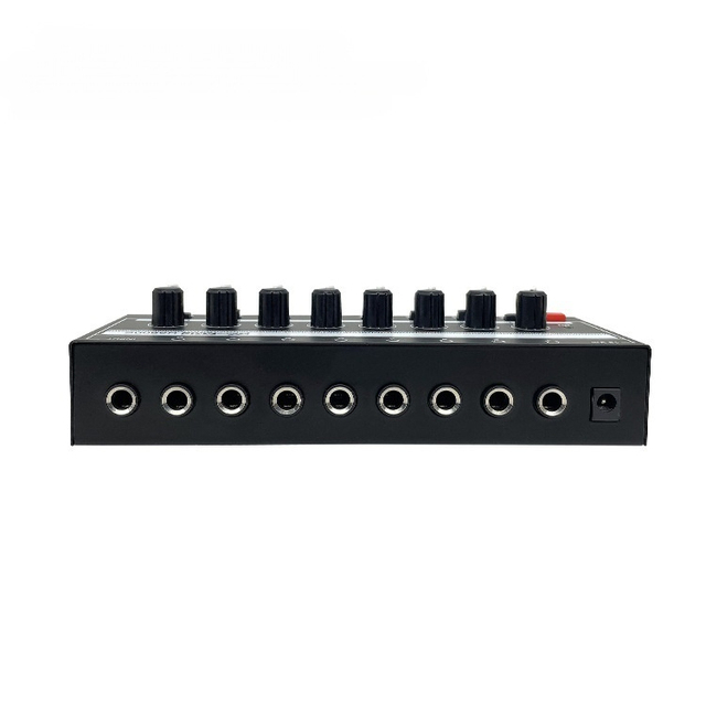 HA800S 8-channel Monitoring Headphone Amplifier, Headphone Amplifier signal Distributor, Stereo Monitoring