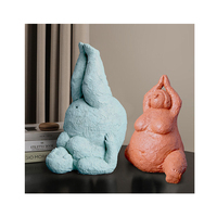 Offre Spéciale résine maison bureau Sculpture grosses femmes Figure dame Figurines Sexy Figurine Statue pour la décoration de la maison