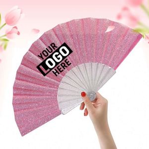 Abanico Plegable Personalizado con Logotipo, Compacto para Eventos, Recuerdos de Fiesta, Regalos de Boda y Uso en Actuaciones Festivas - Product Image 1