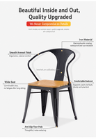 Ensemble de mobilier de patio 7 pièces, table rectangulaire à lattes 160 cm, pieds carrés noirs droits, 6 fauteuils, vente en gros, couleur personnalisée