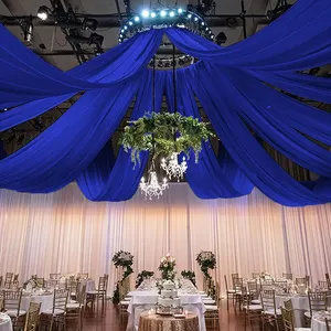Свадебные декоративные фиолетовые занавески, роскошные свадебные арочные драпированные ткани, шифоновые занавески для вечеринки