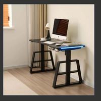 Cadre de bureau électrique réglable en hauteur à 2 niveaux, base de poste de travail assis-debout avec mémoire et anti-collision pour le bureau