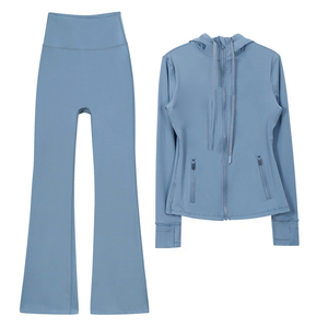 Giacca da donna all'ingrosso, reversibile, spazzolata, ad alta elasticità, slim-fit, per yoga, con logo sul retro, tinta unita, nuovo stile, <span class=keywords><strong>abbigliamento</strong></span> yoga Luluu - Product Image 5