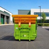 Station de compactage des déchets mobiles 15 m³ avec force de compression de 340 kN et contrôle PLC