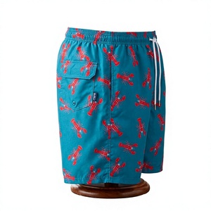 Shorts de Playa para Hombre de Secado Rápido, con Estampado de Cangrejo, Cordón Ajustable, Bolsillos Laterales, Ligeros, Casuales, para Natación y Playa, Venta al Por Mayor - Product Image 6