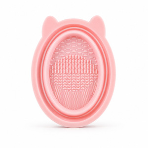 Foldable Silicone Makeup Brush Cleaner Set With Cleaning Solution And Drying Rack For Brushes Powder <b>Puffs</b> Beauty Blenders - Product Image 4