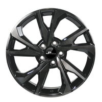 Rines de Aleación de Aluminio 18x8.0 para Honda Civic, 5X114.3 PCD ET 50 CB 64.1, Acabado Negro Mecanizado, para Autos de Pasajeros -09012