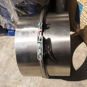 Vガスケット付きステンレス鋼パイプクイックコネクトクランプクリップダクト/フランジパイプ用クイックロックフランジクランププルリング