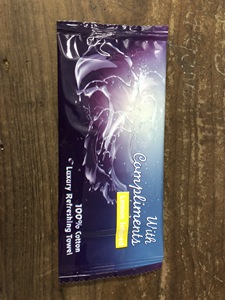 Custom Eco-Friendly Disposable Individually <b>Wrapped</b> 1pcs Scented Wet <b>Towel</b> for Airline Hotel Gym - Product Image 2