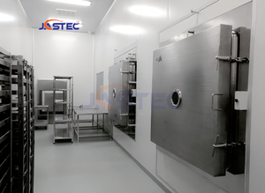 เครื่องอบแห้งแช่แข็ง5ตร. ม. สำหรับวัตถุดิบเครื่องอบแห้งแบบกับดักความเย็น55 ℃ พร้อมการตรวจสอบ GMP และการตรวจสอบความถูกต้องของ <span class=keywords><strong>iq</strong></span>/<span class=keywords><strong>oq</strong></span> - Product Image 3