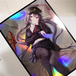 Protège-cartes de jeu TCG Yugioh personnalisés avec impression d'art anime, en plastique, taille standard 61x91, effet holographique laser - Product Image 5