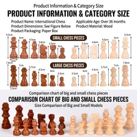 Caja de Ajedrez Magnética de Madera de Primera Calidad de 39 cm, Juego de Ajedrez Plegable de Lujo para Viajes, Juguete Educativo de Estrategia, Duradero para Interiores