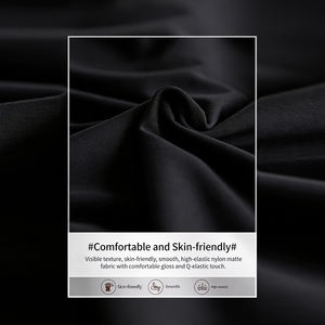 Justaucorps de danse à manches courtes pour femme avec dos en U profond, en nylon et élasthanne, pour entraînement professionnel - Product Image 5