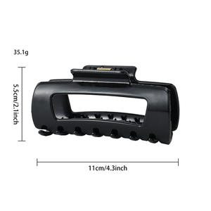 Pinza de Pelo Cuadrada de Silicona Suave de Color Sólido para Mujer, Pinza de Pelo de Goma Flexible e Irrompible - Product Image 5