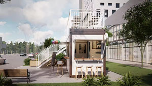 Maison préfabriquée <span class=keywords><strong>de</strong></span> luxe au design moderne pour <span class=keywords><strong>kiosque</strong></span> <span class=keywords><strong>de</strong></span> café moderne – Vente <span class=keywords><strong>en</strong></span> gros - Product Image 4