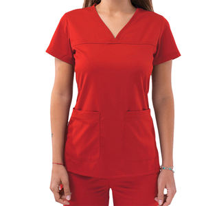 Golden Supplier ชุดยูนิฟอร์มทางการแพทย์สำหรับโรงพยาบาล,ชุดยูนิฟอร์มผ้ายืดคอวีชุดยูนิฟอร์มสครับ - Product Image 1