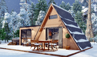Maison modulaire préfabriquée de 40 pieds HQ, conteneur cabine avec panneau solaire, structure en acier écologique pour le camping/bureau/villa