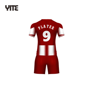 Custom 100% Polyester Jarsey <strong>Soccer</strong> Team With Logo Design &amp; Sponsor Prints T Shirts - Product Image 3