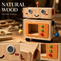 Maison pour chat en bois, motif dessin animé mignon, avec rangement dissimulé, lit interactif pour chat en feutre, utilisable toutes saisons, vente en gros