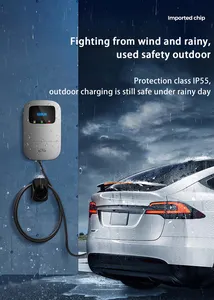 फैक्टरी निर्माता ईवी चार्जर टाइप 2 32ए 3 फेज़ 7kw 22kw वॉलबॉक्स फास्ट इलेक्ट्रिक चार्जिंग स्टेशन ईवी कार चार्जर