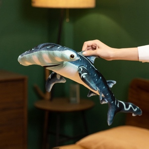 Animal en peluche-Compagnon réconfortant-Animal en peluche ultra doux Animaux de la mer-<span class=keywords><strong>Requin</strong></span> <span class=keywords><strong>marteau</strong></span> réaliste de 55cm - Product Image 4