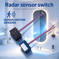 Interrupteur à détecteur de mouvement infrarouge sans contact 12V 24V pour éclairage LED, capteur radar, détecteur de présence humaine, interrupteur miroir