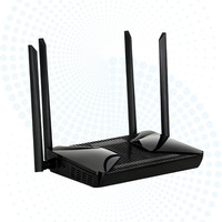 Modem FTTH double bande 4GE RJ45 WiFi 5dBi 4 antennes fibre optique monomode EPON GPON XPON ONU Routeur