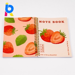 Carnet de notes professionnel A5 personnalisé en gros, 80 feuilles, planificateur à spirale avec couverture en papier, double spirale, pages intérieures épaisses - Product Image 2