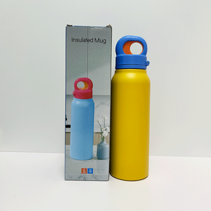 Botella de agua de acero inoxidable de 25oz 750ml con pajita, tapa de un solo toque para usar con una sola mano, botella de agua de acero inoxidable aislada a prueba de fugas. - Product Image 6