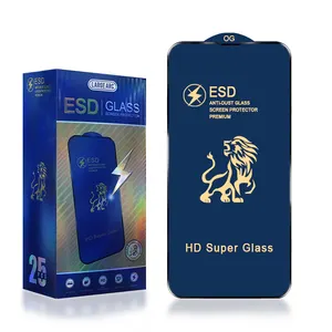 Lion King antistatic 9h tempered glass film for iPhone 12 Pro Max phone screen protector