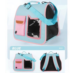 Étui de transport souple pour chat et <span class=keywords><strong>chien</strong></span>, approuvé par les compagnies aériennes, avec fermeture à glissière, sac pliable pour chat - Product Image 4