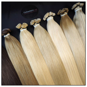 Extensions de cheveux humains Genius Weft de qualité supérieure, tissage invisible, doux et lisse, cheveux professionnels - Product Image 1