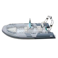 Bateau gonflable de pêche en PVC de 1.2mm, bateau côtelé d'hypalon pour le divertissement aquatique, certificat CE RIB480