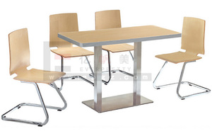 Hiện Đại Phong Cách Bằng Gỗ <span class=keywords><strong>Kfc</strong></span> Thức Ăn Nhanh Bảng Nhiệm Vụ Nặng Nề Nhà Hàng Bàn Ăn Với Ghế Cho Trường Học Khách Sạn Hoặc Công Viên - Product Image 5