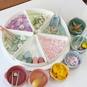 Unisex Montessori bé trẻ em cảm giác chơi Khay nắp giáo dục sớm Đồ chơi món quà hoàn hảo 2-7 năm cảm giác bin công cụ đồ chơi - Product Image 1