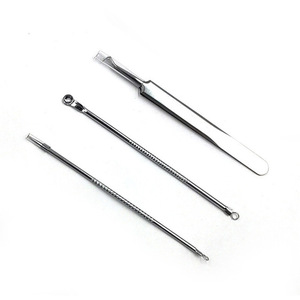 Blackhead Removal <b>Needle</b> Set Stainless Steel 4 Piece Face Acne Pimple Tool Kit - Product Image 3