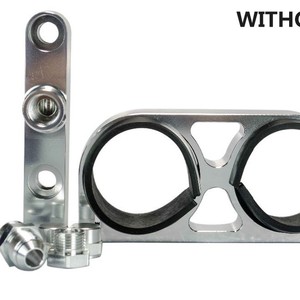POYRACING Dual Fuel Pump <b>Bracket</b> <b>Black</b> For Modified Cars Retrofit Upgrade - Product Image 2