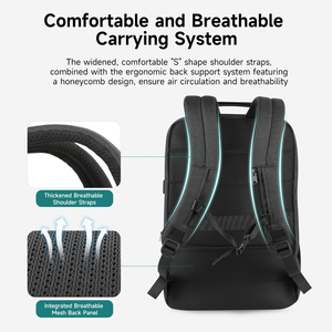 Sac à Dos de Voyage et d'Affaires <span class=keywords><strong>Tigernu</strong></span> avec Fermeture Éclair Suspendue, USB, Extensible, Grande Capacité, Imperméable et Antivol - Product Image 3
