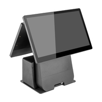 Systèmes de point de vente (PDV) haut de gamme, série de systèmes de point de vente avec prise en charge NFC, machine de point de vente tout-en-un, double écran, caisse enregistreuse en aluminium