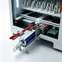 Serrure solénoïde électromagnétique push-pull DC12V 2A, course 5mm, performance stable, pour distributeur automatique