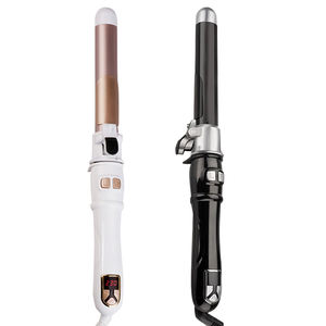 2025 rotativo eléctrico Auto barriles de cerámica rizador de hierro portátil automático rizador de pelo Rosa pelo onda grande rizador de peluquería - Product Image 1