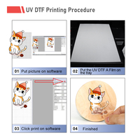 Actualización A3 impresora uv xp600 impresión rápida UV DTF impresora pegatina A/B película para botella de vidrio funda de teléfono móvil
