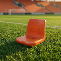 Sièges de stade à dossier haut stabilisés aux UV, en plastique HDPE durable, écologiques, résistants à l'eau, chaises de gradins, mobilier d'extérieur moderne