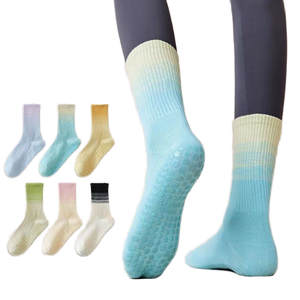 Calcetines de Yoga Antideslizantes de Punto con Spandex/Nylon para Otoño/Invierno, Calcetines Deportivos para Niños, Venta al Por Mayor - Product Image 1