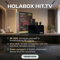Boîtier IPTV Super Stalker 8K HDR Hola HiiTV Lemon TV Holabox Android 15 avec Wi-Fi puissant et télécommande Bluetooth, compatible OEM, meilleures ventes USA Europe